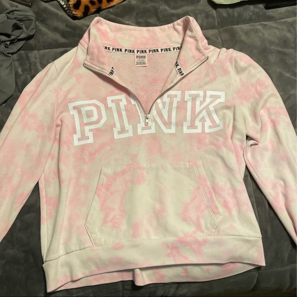 Victoria secret / pink zip up sweater